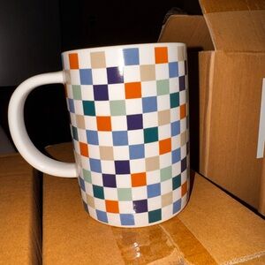 Colorful Checkered Mug room essential